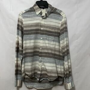 TIMO WEILAND JAY STRIPED BUTTON DOWN SHIRT‎ SIZE S